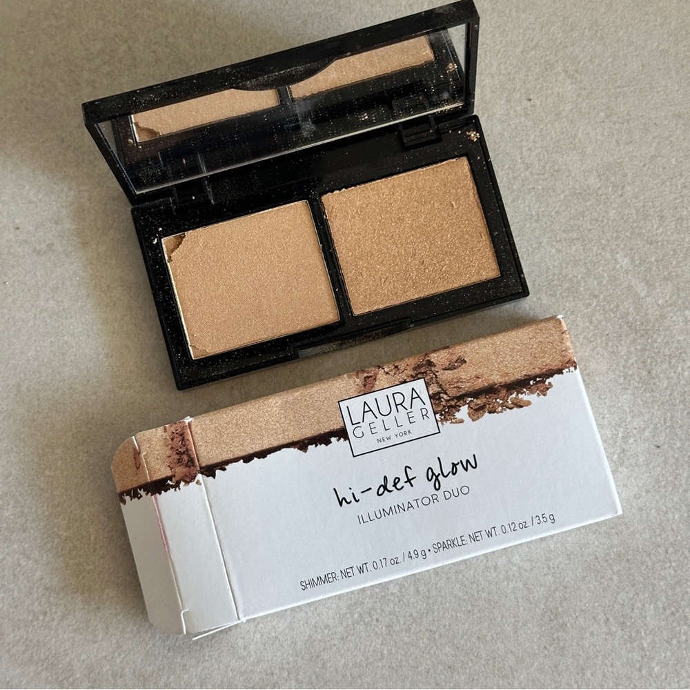 Laura Geller Hi-Def Glow Illuminator Duo - Shimmer & Sparkle Highlighter
